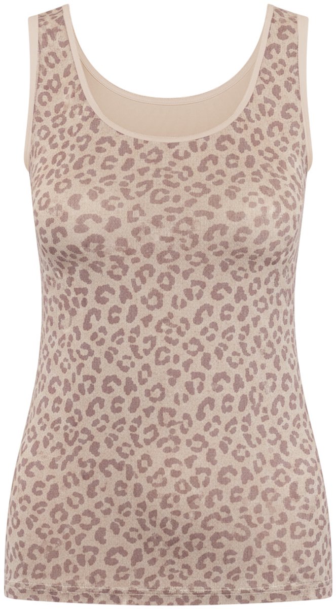 RJ Pure Fashion Dames Hemd Caffè Leopard L