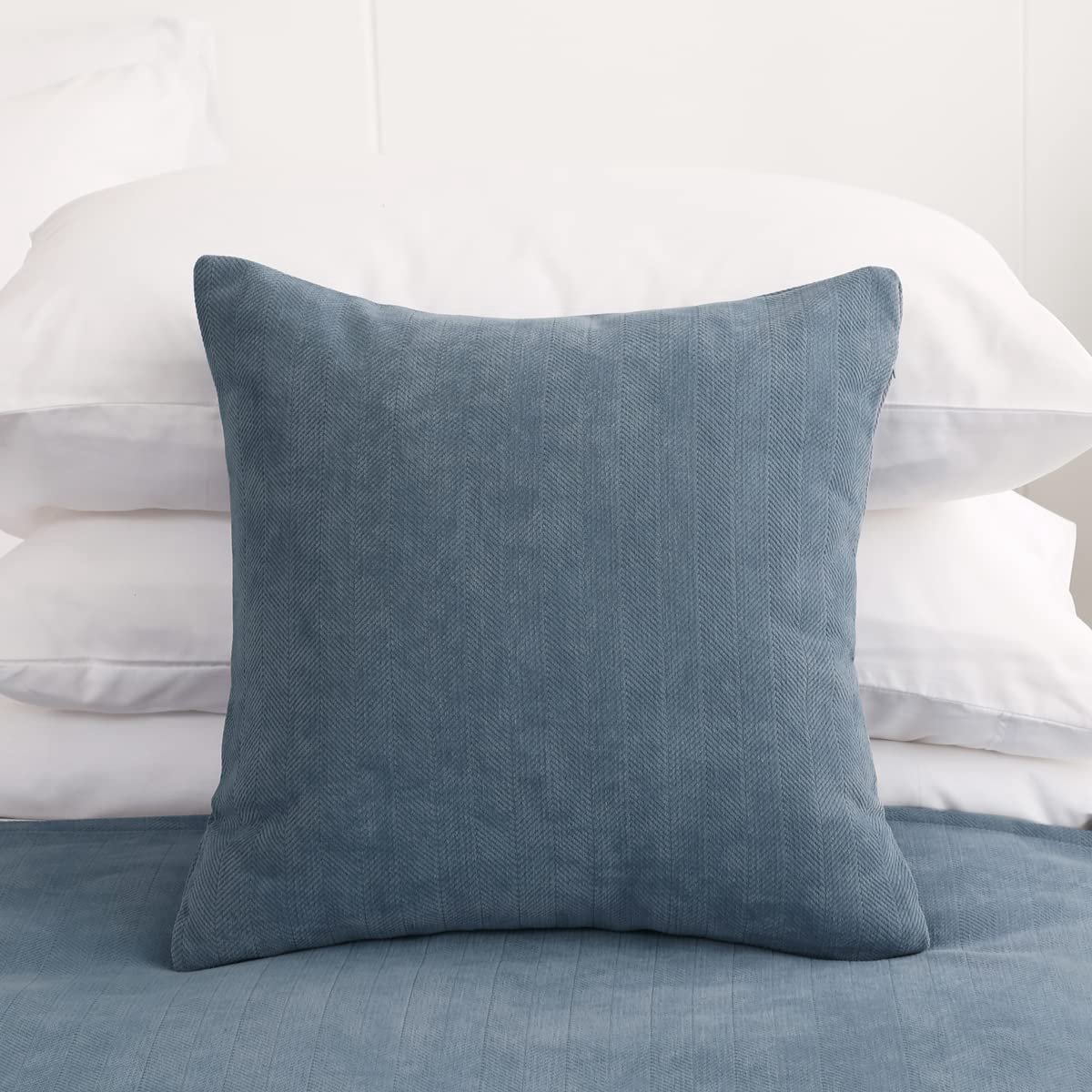 2 Kussenslopen (45×45cm) (zonder Inleg) Blauw, Moderne Stijl 2 Kussenslopen (zonder Inleg) voor Decoratie Thuis Hotel