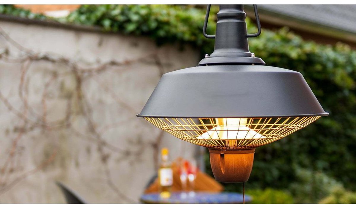 Sunred Indus Bright 2100 W - Hanging Patio Heater - Black