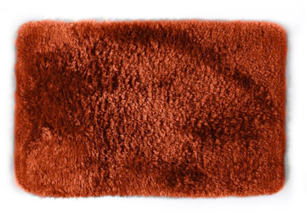 Badmat, microvezel, 50 x 80 cm, terracotta