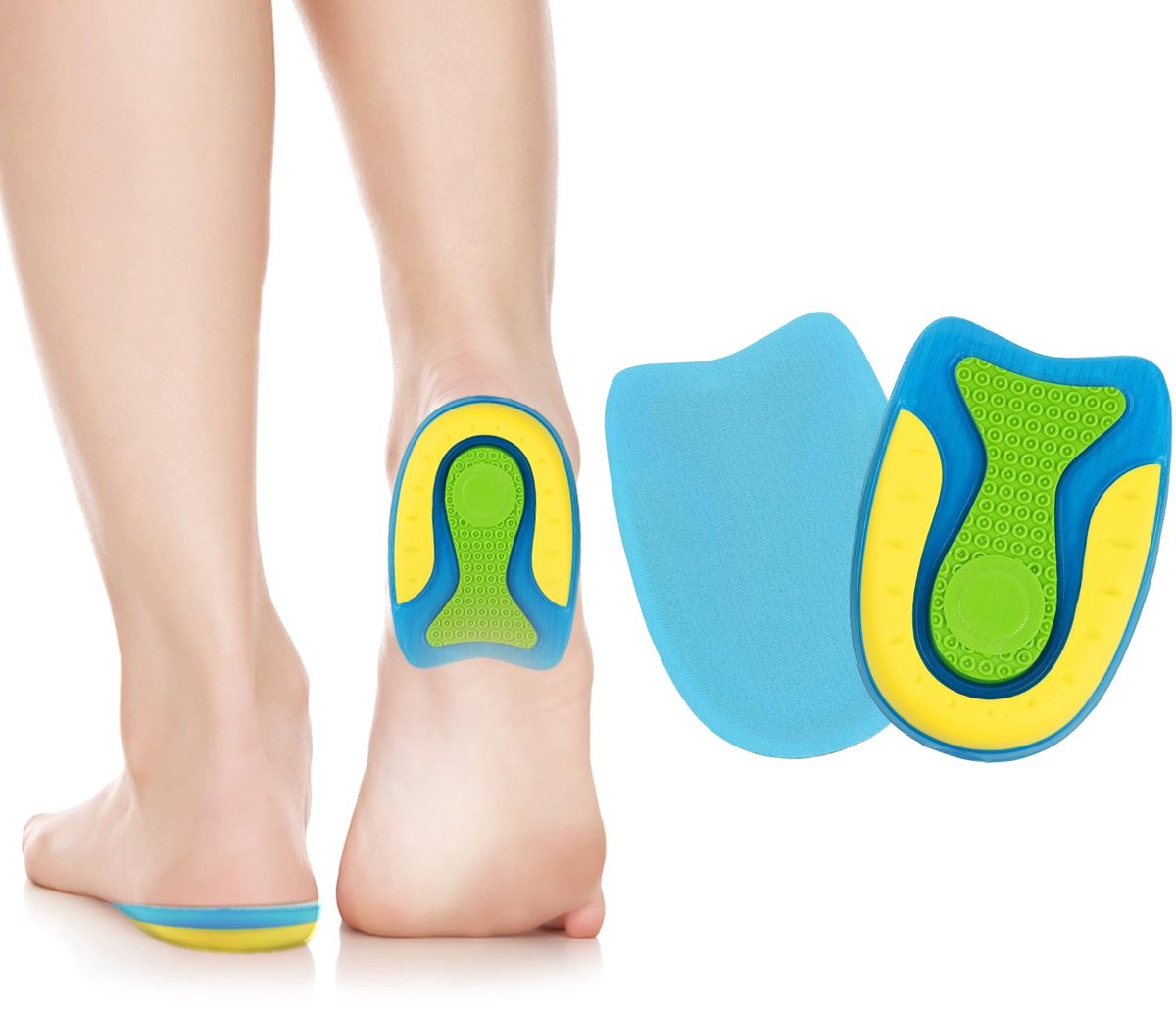 Gel Hielkussen Cups, Orthopedische Hielkussen Pads, Hielspoor Pijn, Plantaire Fasciitis, Achilles Tendinitis, Voetverzorging, Houdingcorrigerende Pads (1 paar -S)