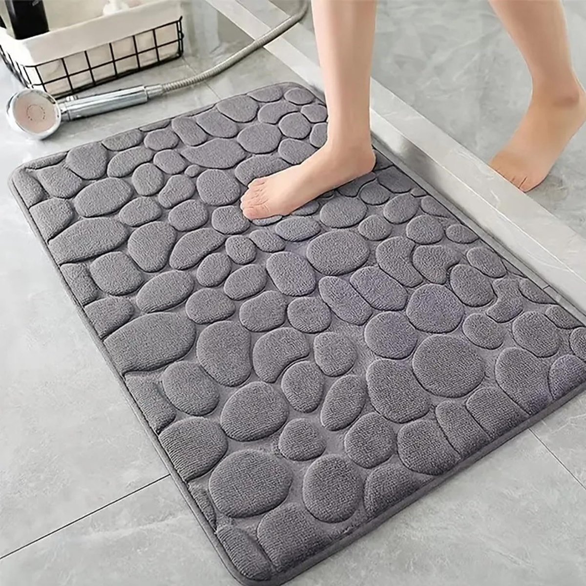 Badkamermat, absorberend, antislip, voor badkamer en woonkamer, absorberend, wasbaar