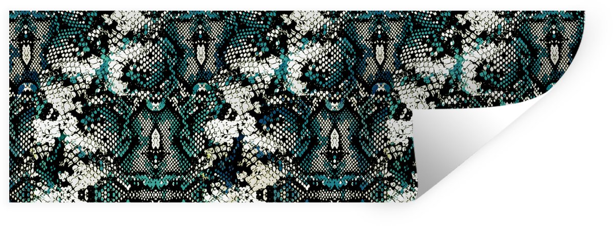 Muurstickers - Sticker Folie - Reptielen - Huid - Schubben - 120x40 cm - Plakfolie - Muurs