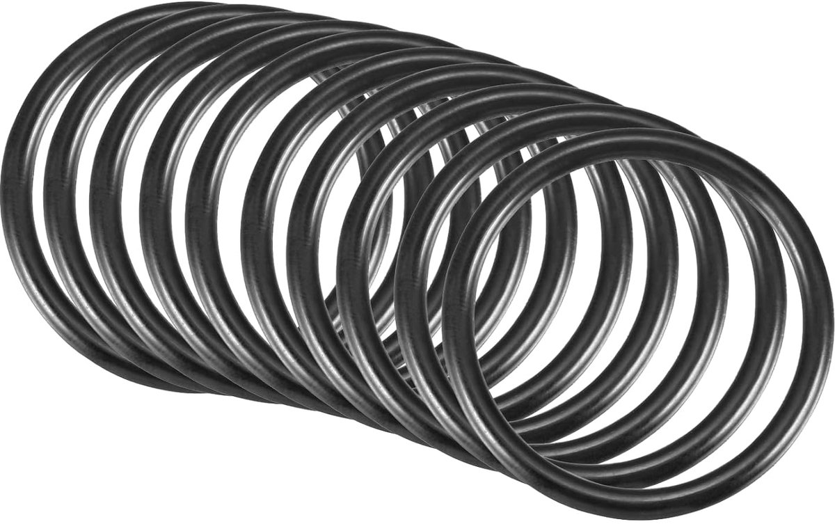 10 stuks nitrilrubber, O-ring, ronde sluitring, 38 mm x 32 mm x 3 mm, voor kraan, loodgieter, reparatie, afdichting, zwart
