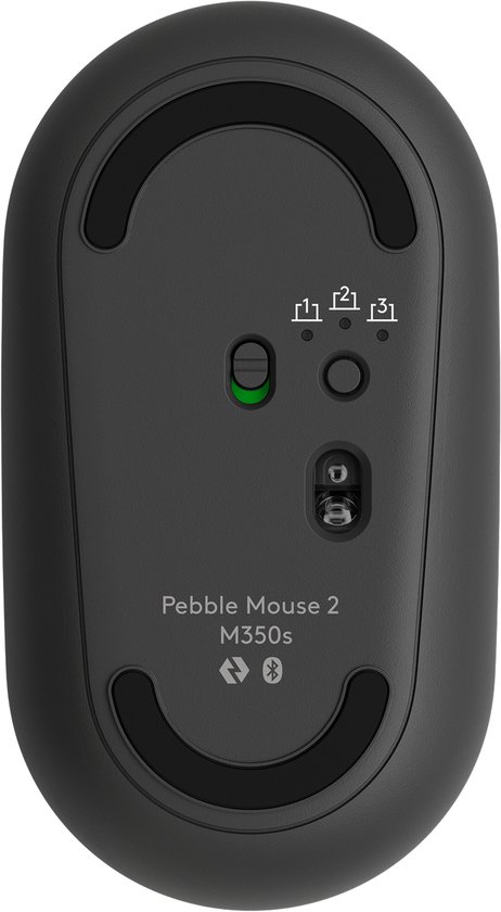Logitech Pebble 2 M350s - Draadloze Muis - Bluetooth - 4000 dpi - Graphite