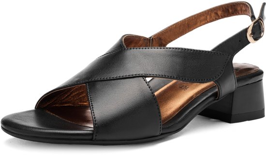 Ara - 1251802 GRAZ-S - Sandalen met hakDames Sandalen - Kleur: Zwart - Maat: 37.5