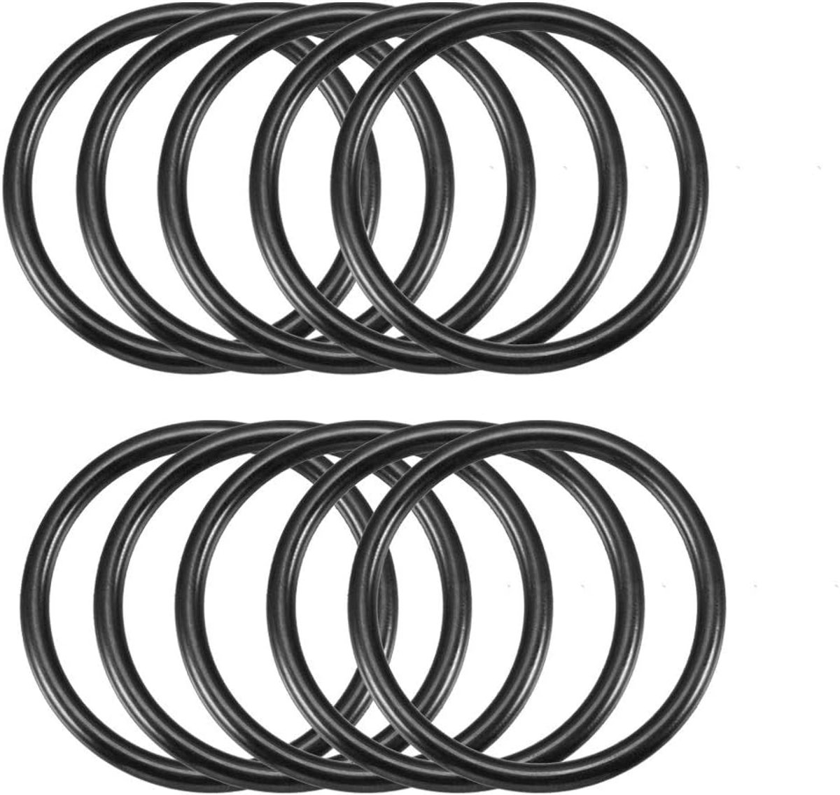 10 Stks Metrisch O Ringen Zwart Nitril Rubber 45mm OD 3.5mm Dikke