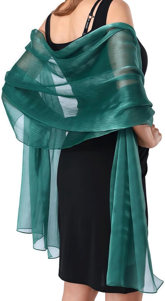 halsdoek chiffon zomer sjaal dames feestelijke stola voor avondjurk of bruidsjurk halsdoek chiffon stola sjaal elegante chiffon doek licht zacht