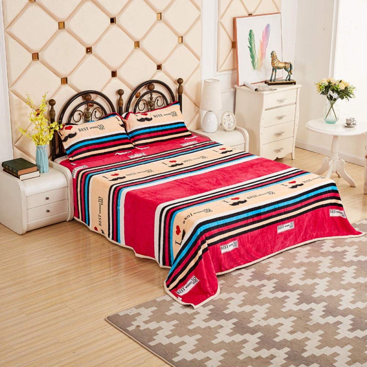 fleece werpdekens Reisformaat - Superzachte donzige warme stevige bedspreien voor bank Microfiber deken -4_200x230cm