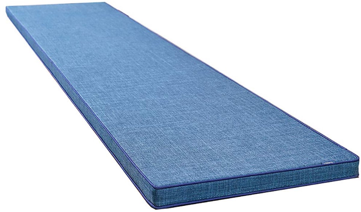 wangk Tuinbank kussen, 2 of 3 zitsbank mat Pad Patio Bench Pad ligstoel kussen Vervanging Matras Pad Indoor Outdoor Patio Rechthoek Bench Kussen-Blauw 90×30×8cm (35×12×3,2,5 cm)