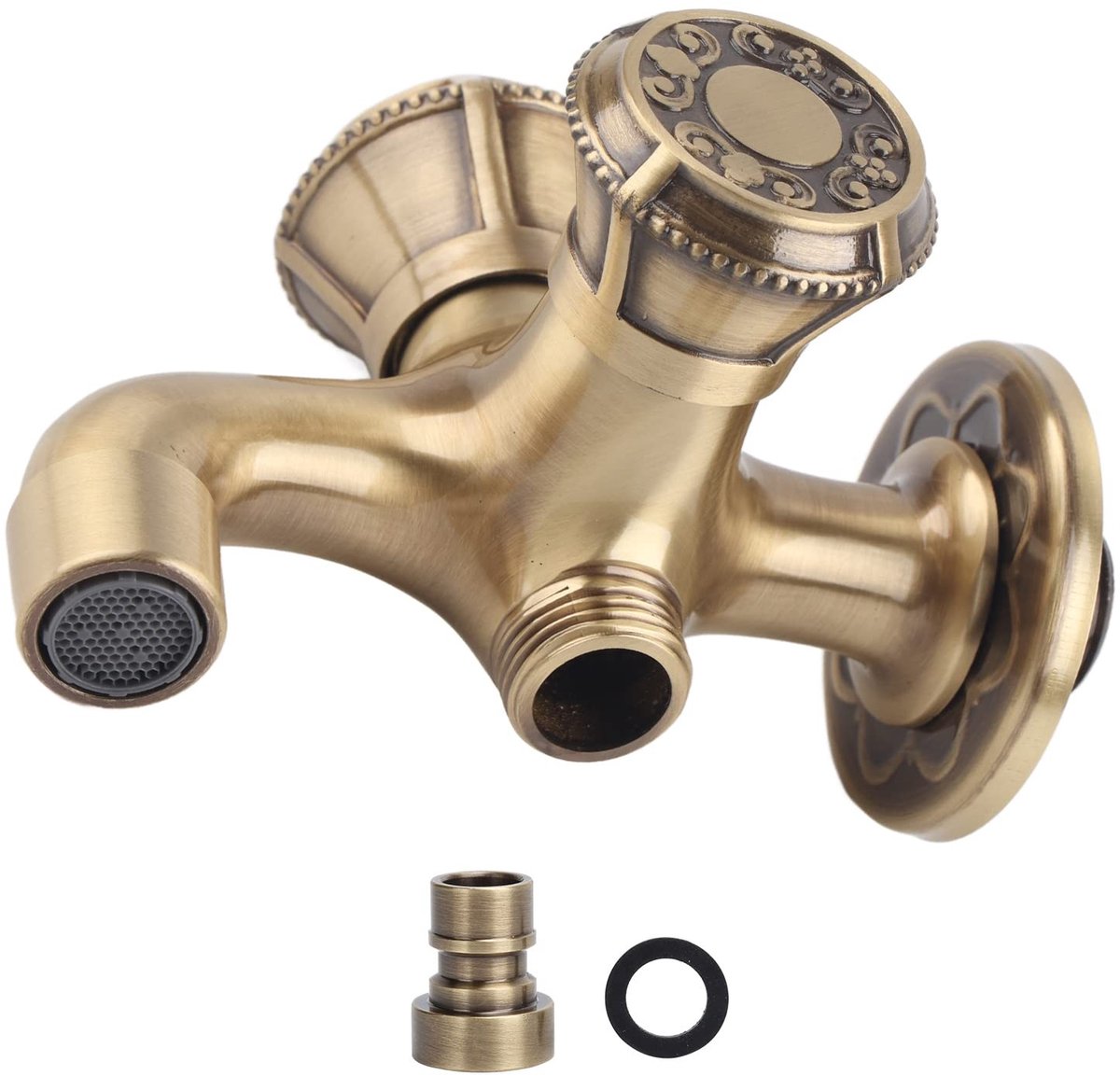 Dailygoods- Muurkraan Premium Messing - Enkel Koud - Wasruimte/Badkamer - Krasbestendig - Hydrofobe Coating - Universele Draadcompatibiliteit - Waterkraan