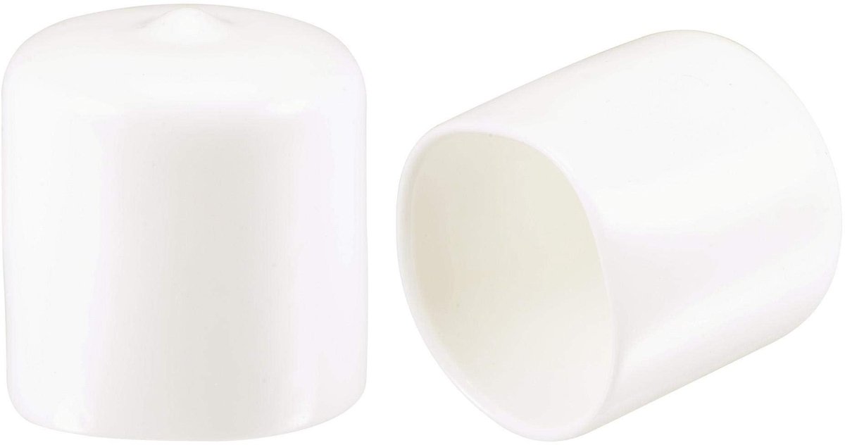 Dailygoods- Rubberen Eindkap 50 Stuks - 25 mm ID - Flexibele Schroefdoppen - Draadbeschermers - Zachte Rubber Hoezen - Hoogwaardig PVC Materiaal - Draadkap