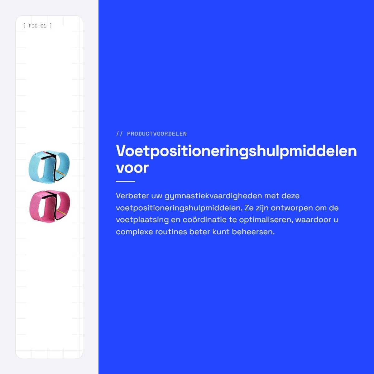 Dailygoods - Voetpositioneringshulpmiddelen voor Gymnastiektraining met Klittenband