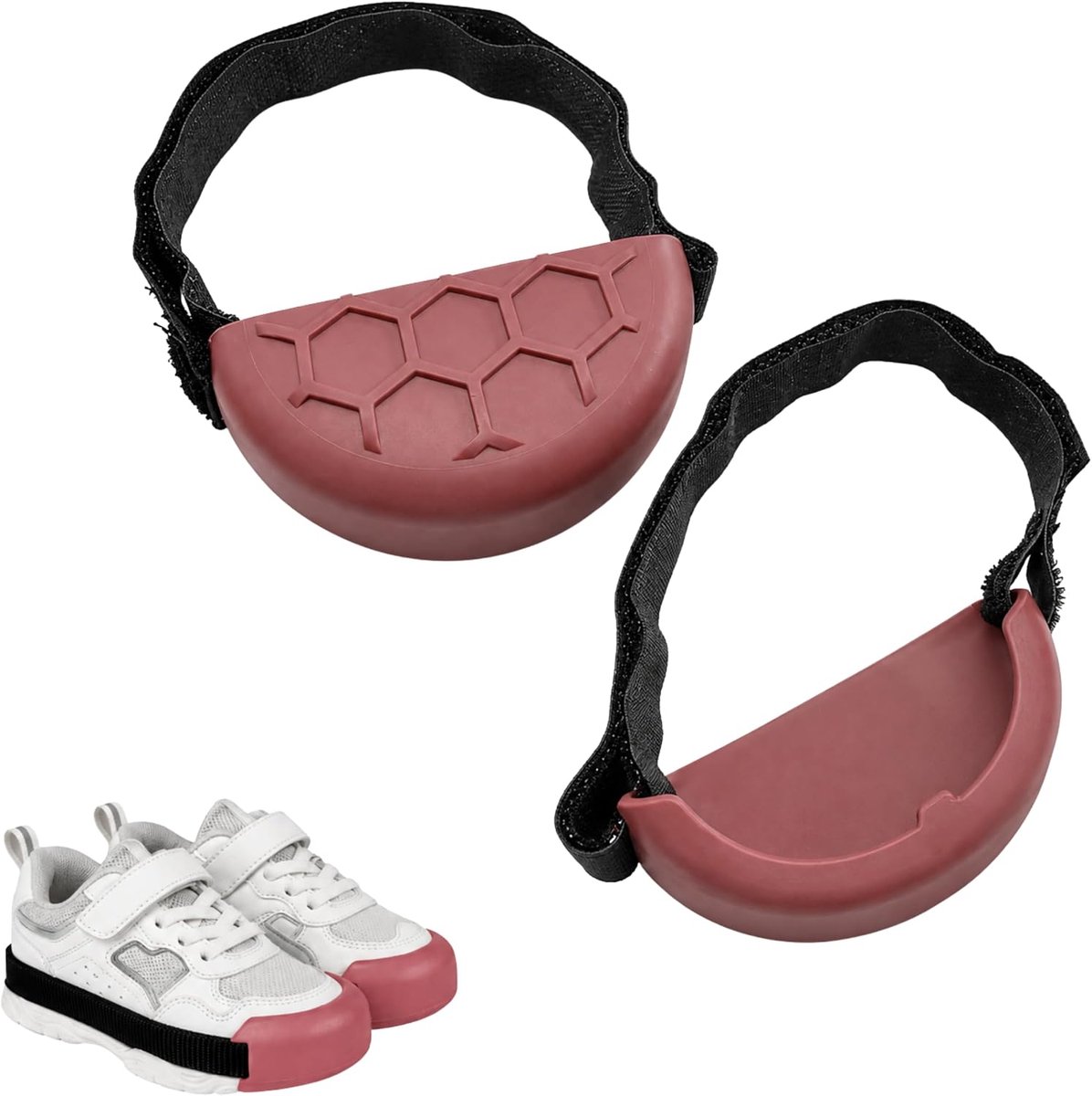 Schoenbeschermers voor kinderen - roze - flexibele rubberen overschoenen - beschermt gevoelige gymschoenen - ShopVlot