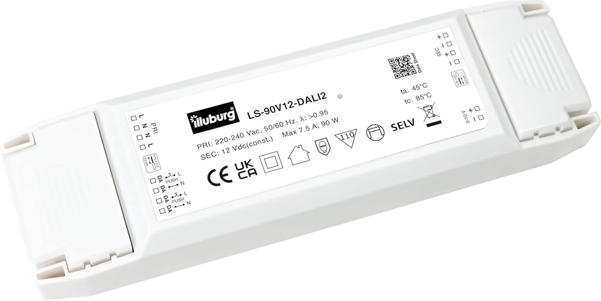 LED driver 12 V 9 W - DALI-2 dimbaar - Flicker-free - Ideaal voor LED strips - ShopVlot