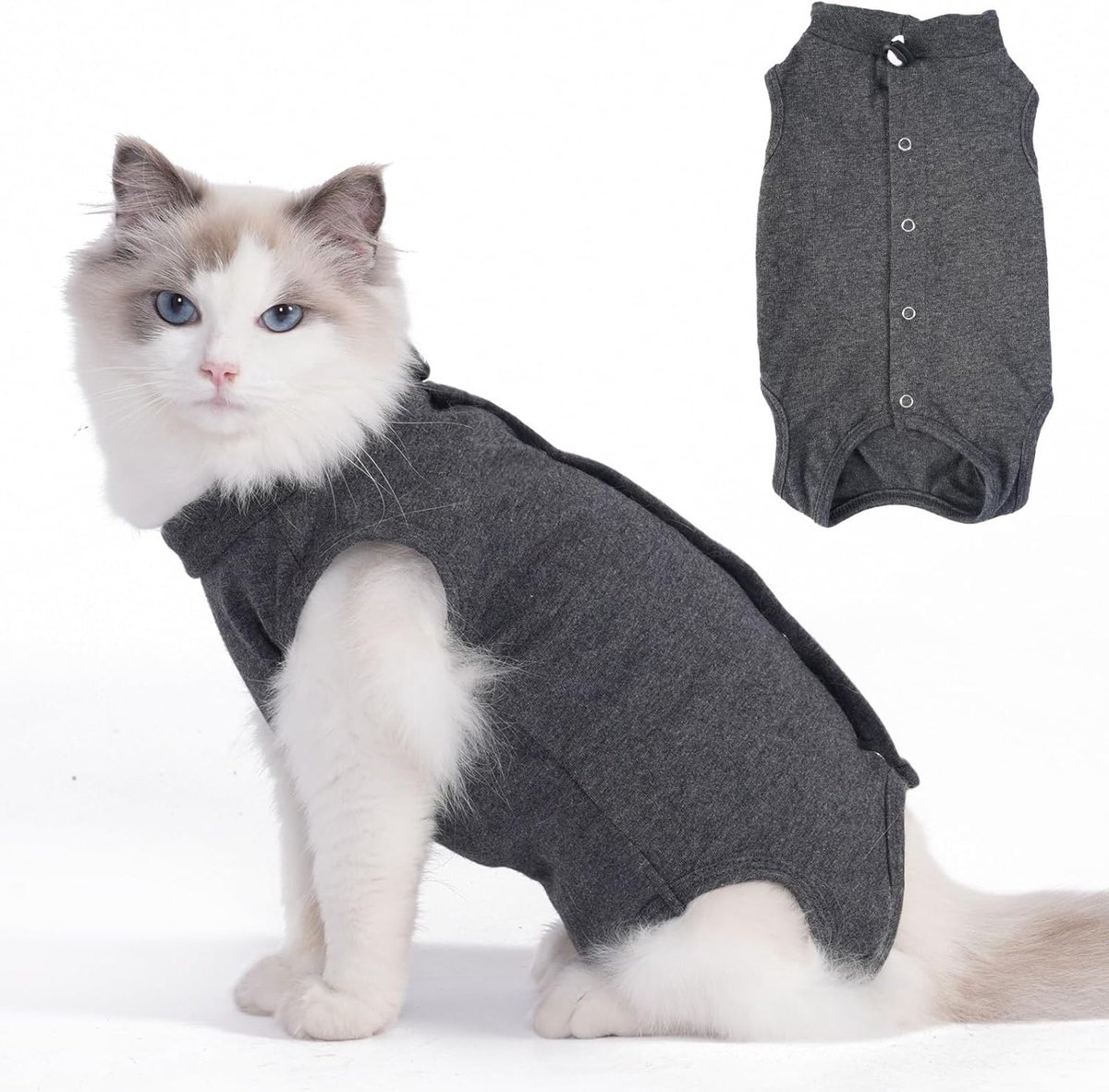 Kattenoverall post-operatie - alternatief voor halsband - bescherming van hechtingen - comfortabel herstel - ShopVlot