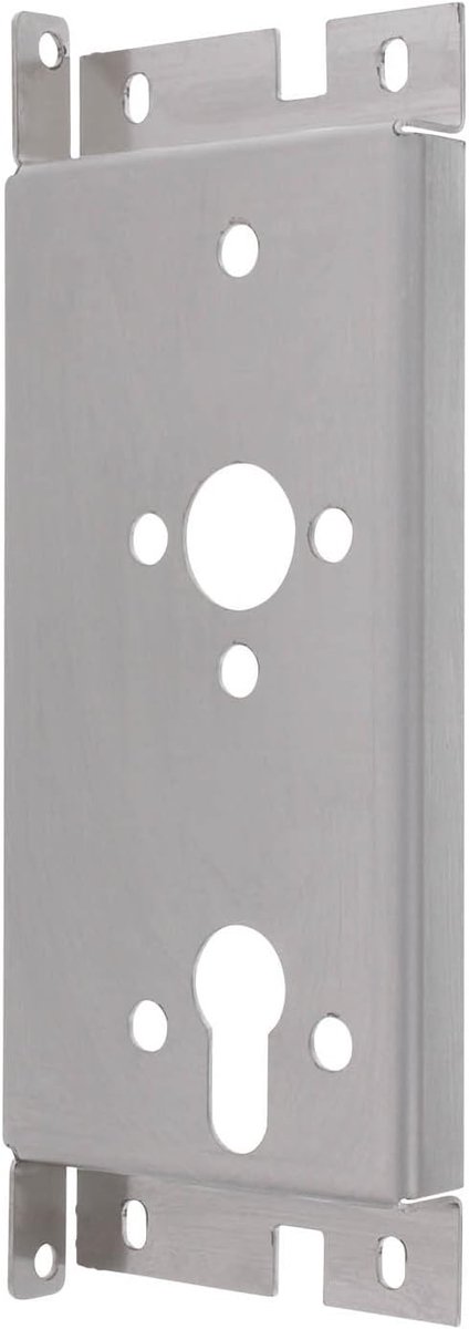 Universele slotenbak DIN links 221 x 85 mm - RVS - Voor deuren met mortise slot - Eenvoudige montage - ShopVlot