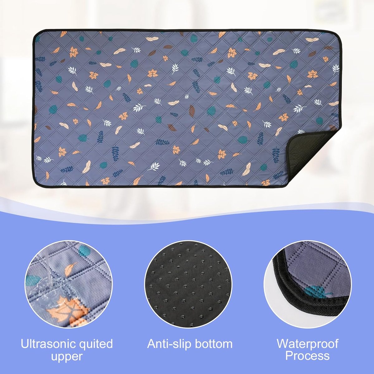 Pipi pads 120x61cm - wasbare en herbruikbare matten - non-slip onderlaag - ideaal voor knaagdierkooien - SnelShoppen