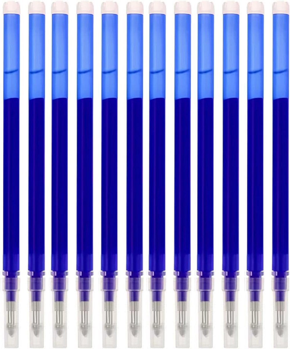 Erasable Pen Navullingen 12 Stuks - Blauwe Inkt - Hittegevoelige Inkt - Duurzaam en Besparend - SnelShoppen