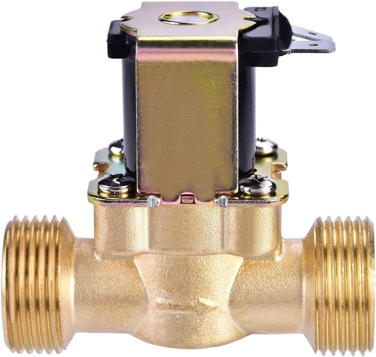 Solenoïdeventiel 3/4" DC 24V - Messing - Normaal gesloten - Voor waterafstelling - SnelShoppen