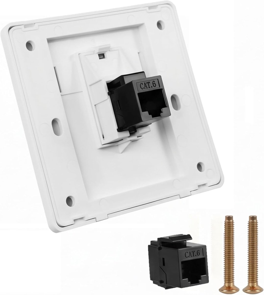 Netwerkstekker CAT6 Gigabit Ethernet - RJ45 direct - installatie ethernetkabels - ideaal voor kantoor - SnelShoppen