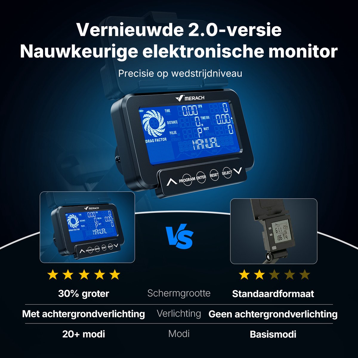 MERACH Luchtweerstand Roeitrainer thumbnail 6