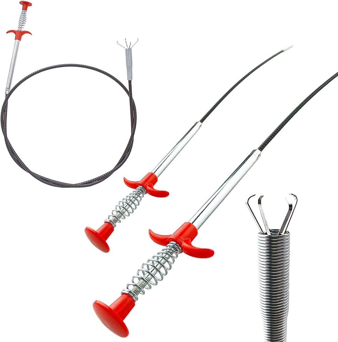Claw gripper set 3-delig - flexibel - voor krappe ruimtes - handig in keuken en badkamer - ShopVlot