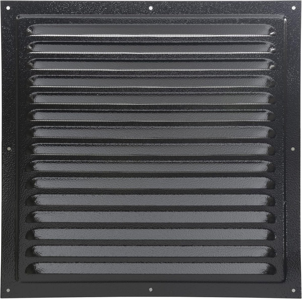 Ventilatierooster 30x30 - zwart (Chagrin) - metaal - diverse kleuren en maten - ShopVlot