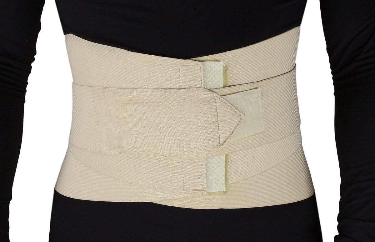 Abdominale riem L - Metalen staven - Ondersteuning buik en rug - Comfortabel en ademend - ShopVlot