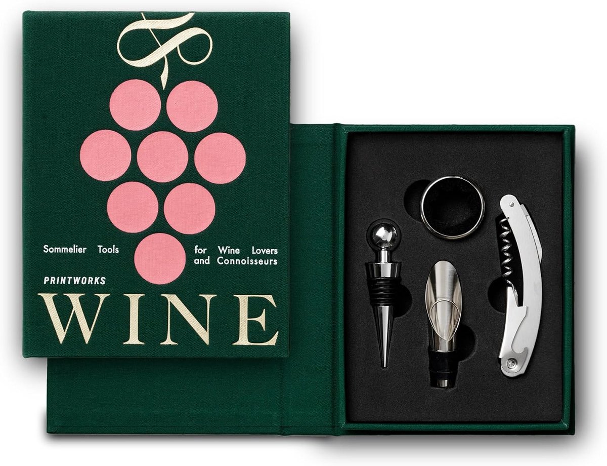 Wijnaccessoires 4-delige set - essentiële gereedschappen - luxe uitstraling - perfect voor wijnliefhebbers - ShopVlot