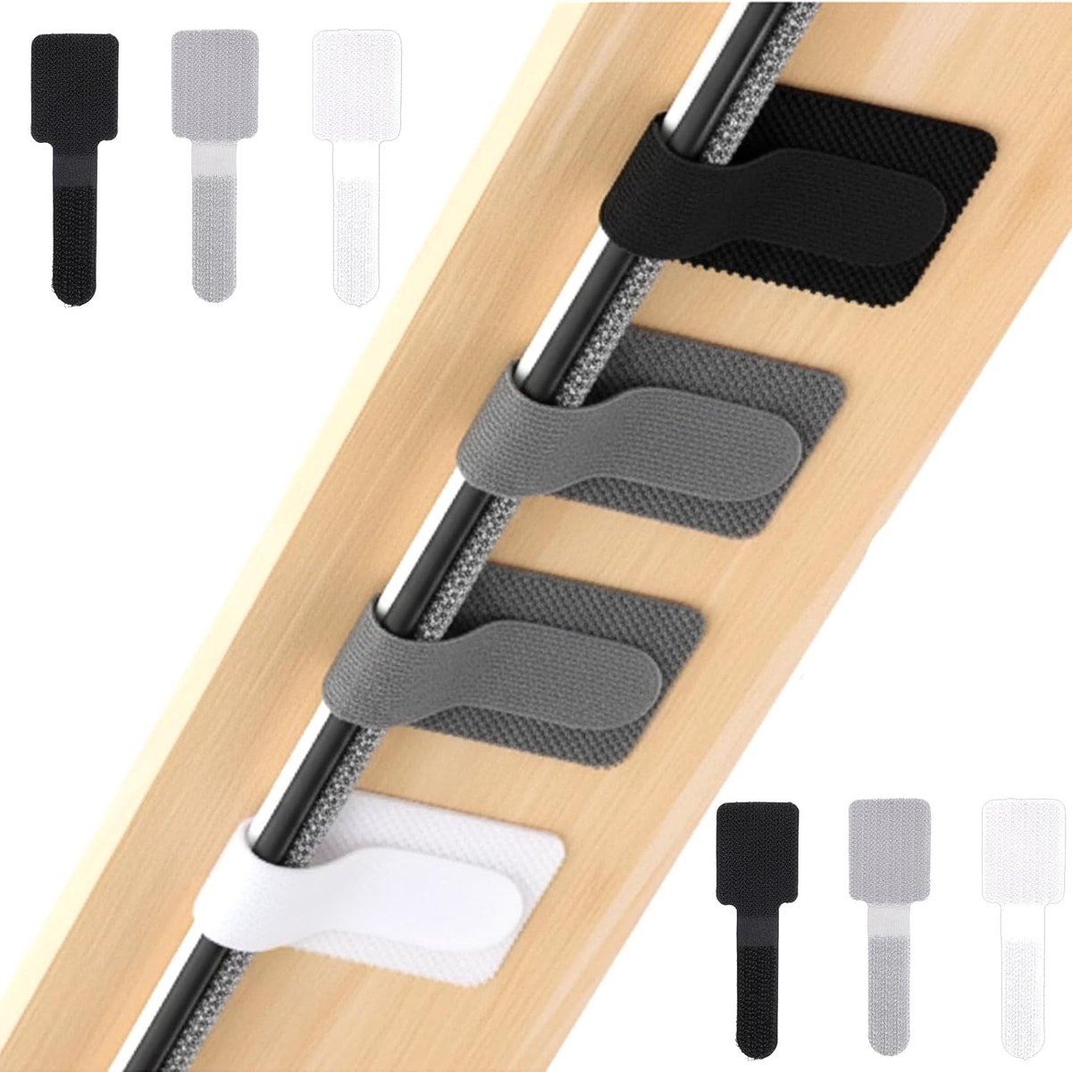 Kabelhouders 60pcs - Zelfklevend - Herbruikbaar - Organiseer je kabels - ShopVlot