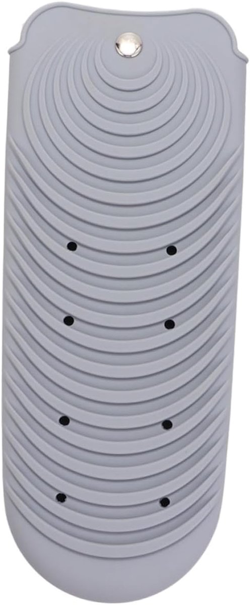 Reishoes Krultang - Stijltang Tas Opberger - Haarstyling Beschermen - Hittebestendig Siliconen - 26 cm - Grijs
