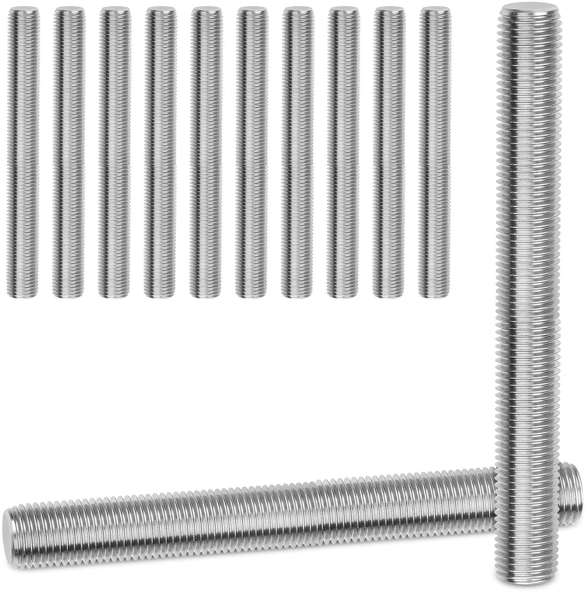Draadstang M10x100mm - RVS 304 A2 V2A - Volledig draad - Voor sterke verbindingen - ShopVlot