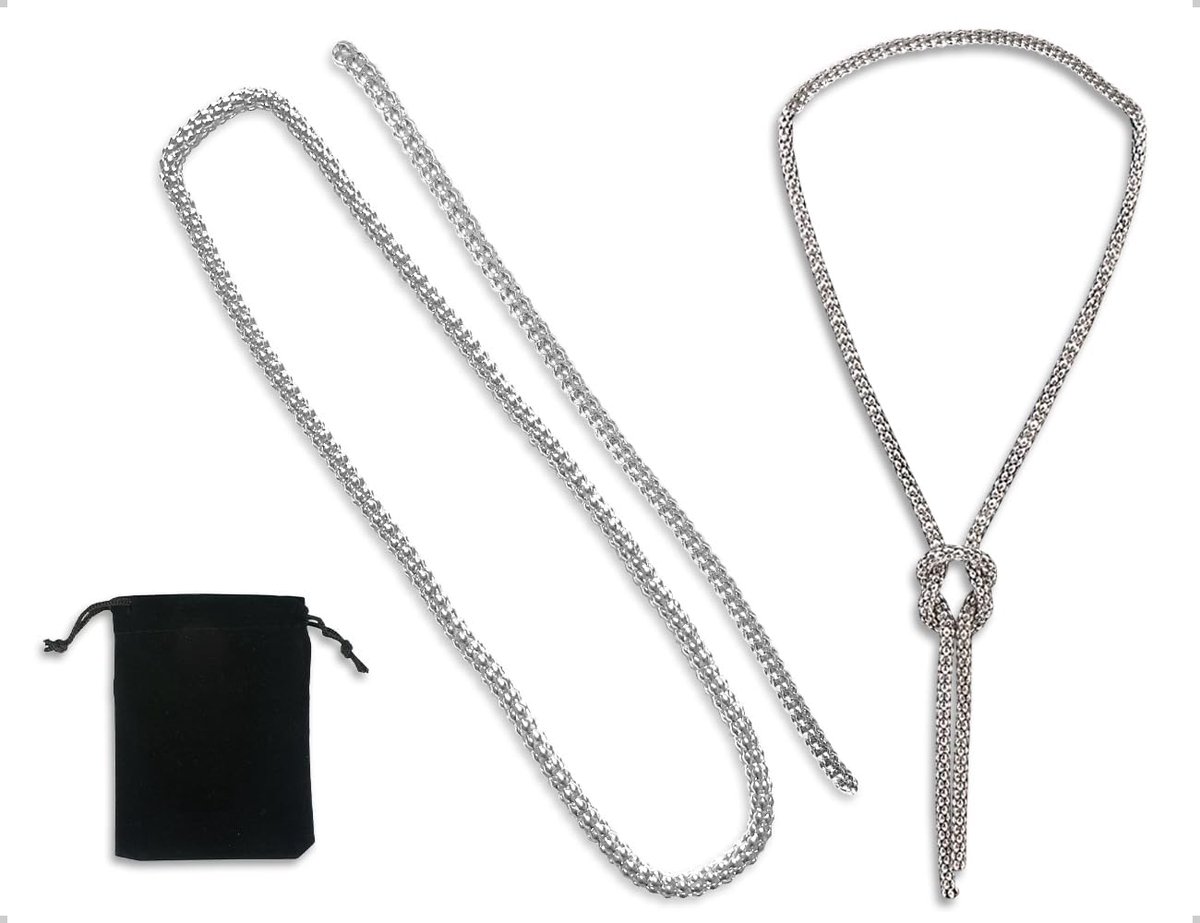 Lange ketting - verstelbaar - glanzend - perfect voor feesten - ShopVlot
