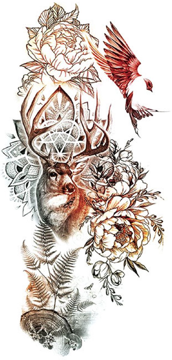 Tijdelijke tattoo Forest Bloom 3 dagen