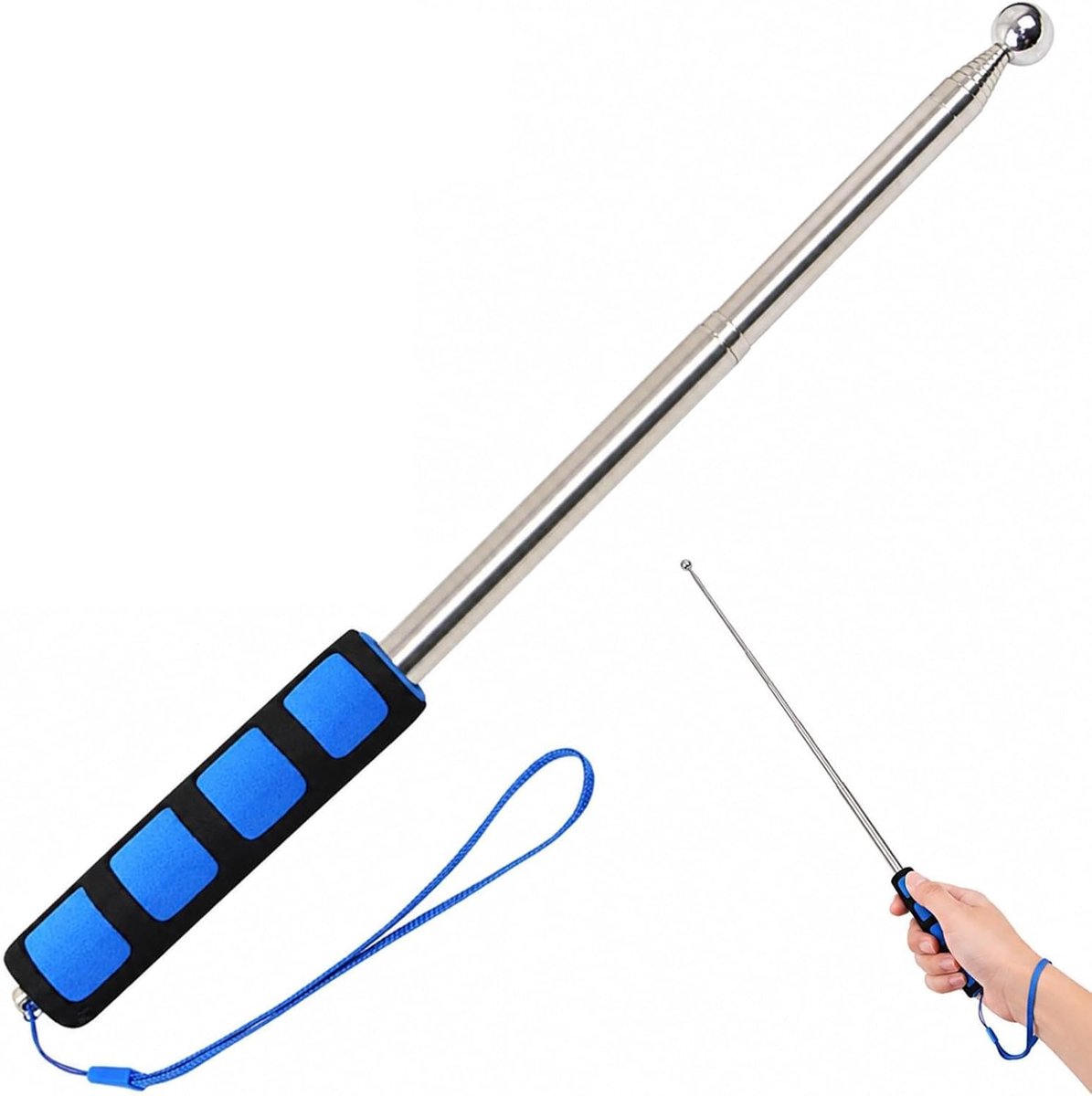 Flagpole, Telescopic Stick, Flagpole, Telescopic Flag Pole, Portable Telescopic Rod, Flag Rod, Telescopic Pole 1m - SnelShoppen