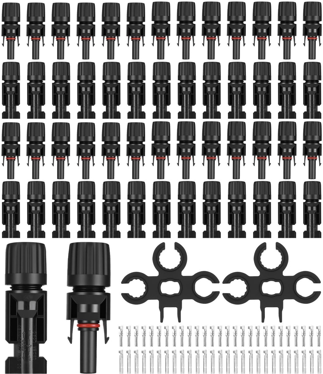 Solar plug set 27 paar - IP67 waterdicht - MC4 connectoren - complete vervangingsset - SnelShoppen