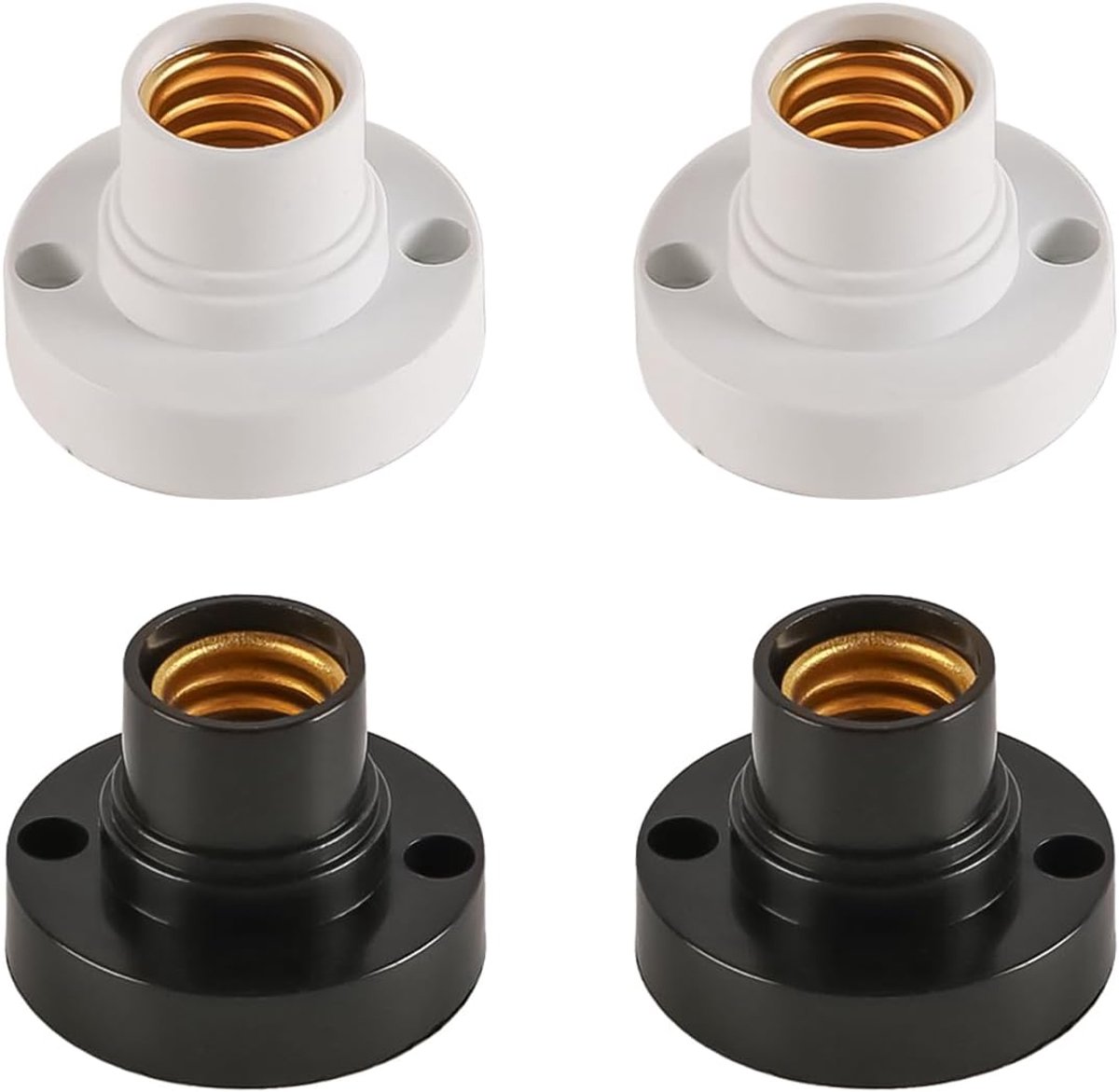 Set van 4 E14 Ronde Schroeffittingen voor Lampen - Stevige Vervangende Lamphouders
