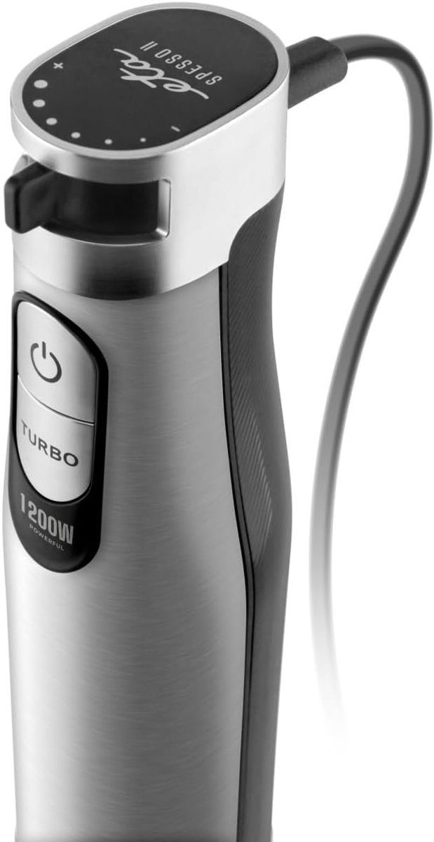 Hand Blender - Staafmixer Keukenmixer - Snel Ingrediënten Mixen - Krachtige DC Motor - 600 ml Container - Roestvrij Staal — afbeelding 5