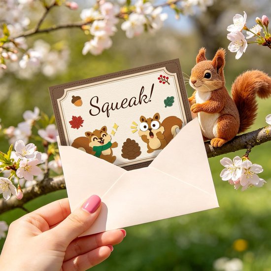 Leuke Eekhoorn Snijmallen voor Kaarten Maken Herfst Eekhoorn Metalen Die Cuts Herfst Grappige Dieren Die Cut Dies voor DIY Kaarten Scrapbooking Fotoalbum Ambachten Decor — afbeelding 3
