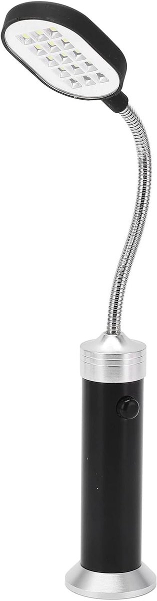 Magnetische zwanenhals lamp, magnetische lamp 360 ° goosenhals hoge helderheid weer LED Outdoor werklamp met magnetische montagebasis voor vissen BBQ-fiets (Black)