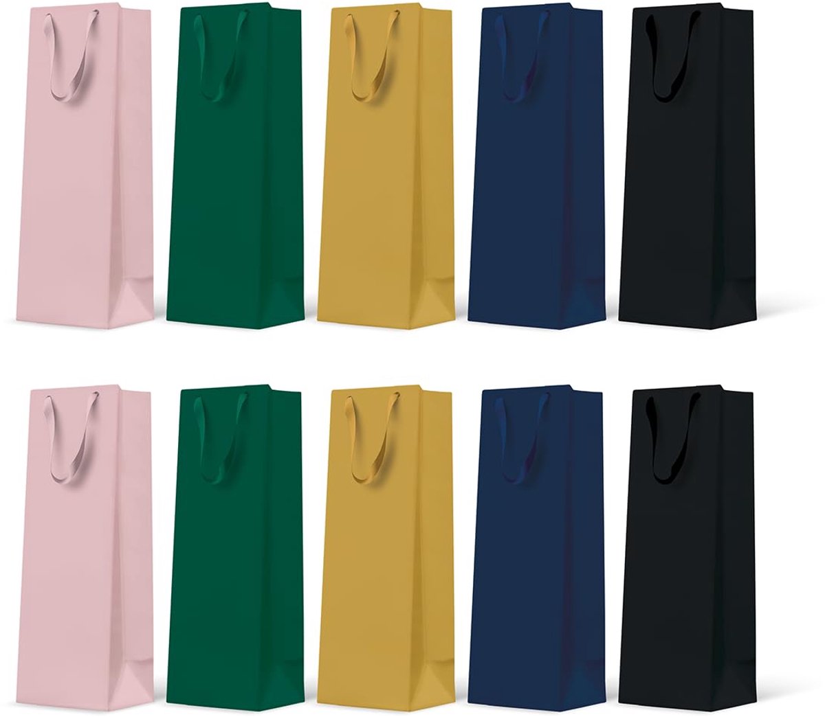 Cadeautasjes 37 x 12 x 10 cm - Effen Donker - 10 stuks - Perfect voor elke gelegenheid - SnelShoppen