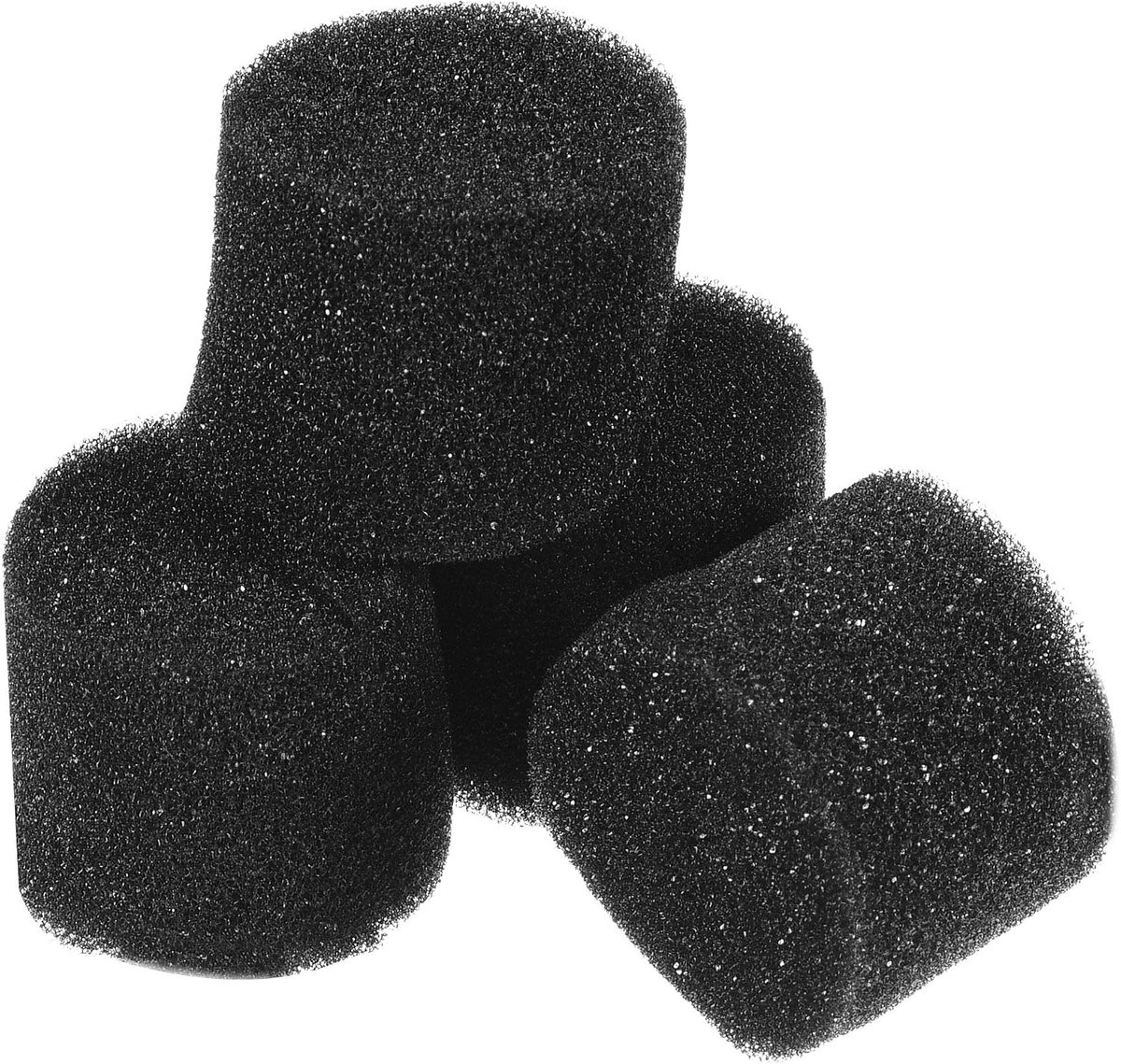 sourcing map 50 stuks hydrocultuursponzen 3,5 cm groeimedia, cilindrische sponzen voor planten, groentebloemen thuis, zwart