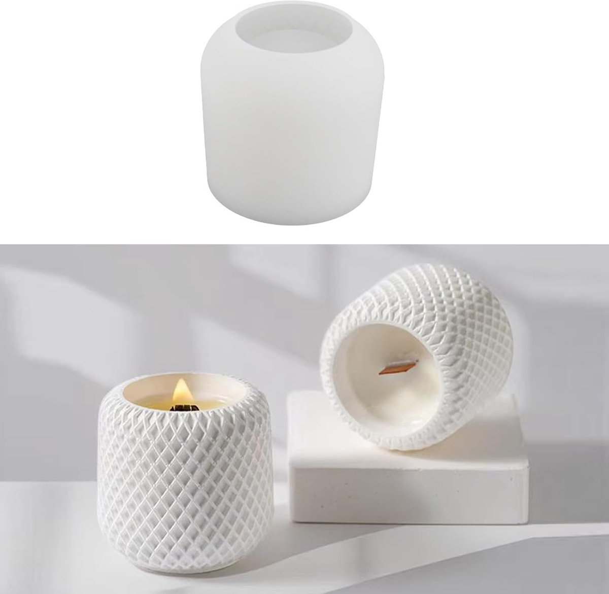 Gietvormen, vaas, gietvormen voor beton, siliconen kaarsenhouder, harsvorm, gietvorm, siliconen vormen voor beton, gips, doe-het-zelf kaarsen