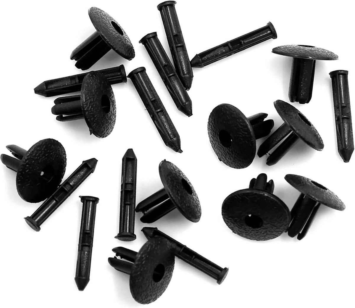 ABSOPRO 4 mm gat diameter push type auto deur ornament spatbord klinknagels clip (set van 10)