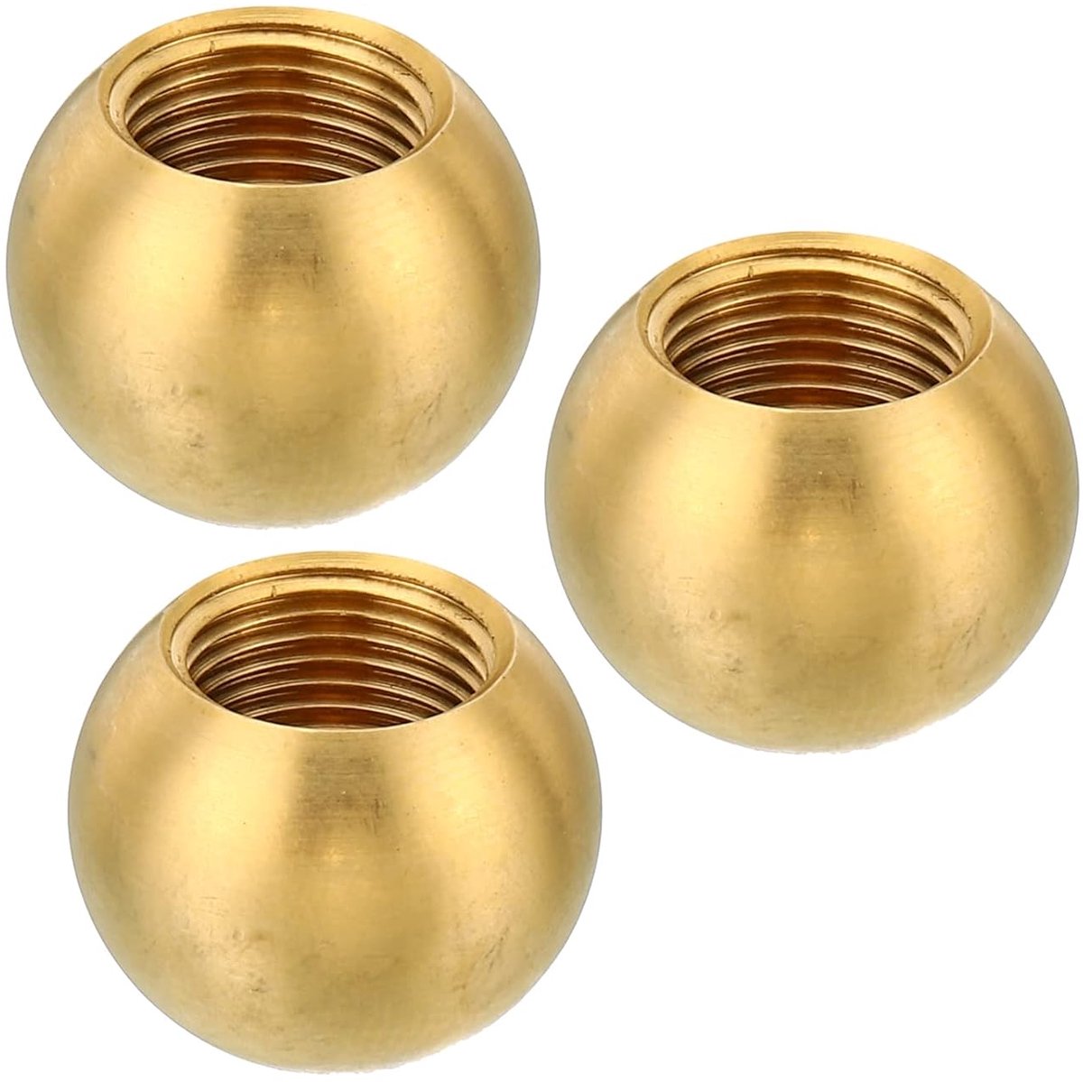 M12 x 1 schroefdraad 3 stuks lamp eindstukken kap knop messing bal lamp decoratie schroef kappen voor lamp harpstandaard bovenste lampenkap