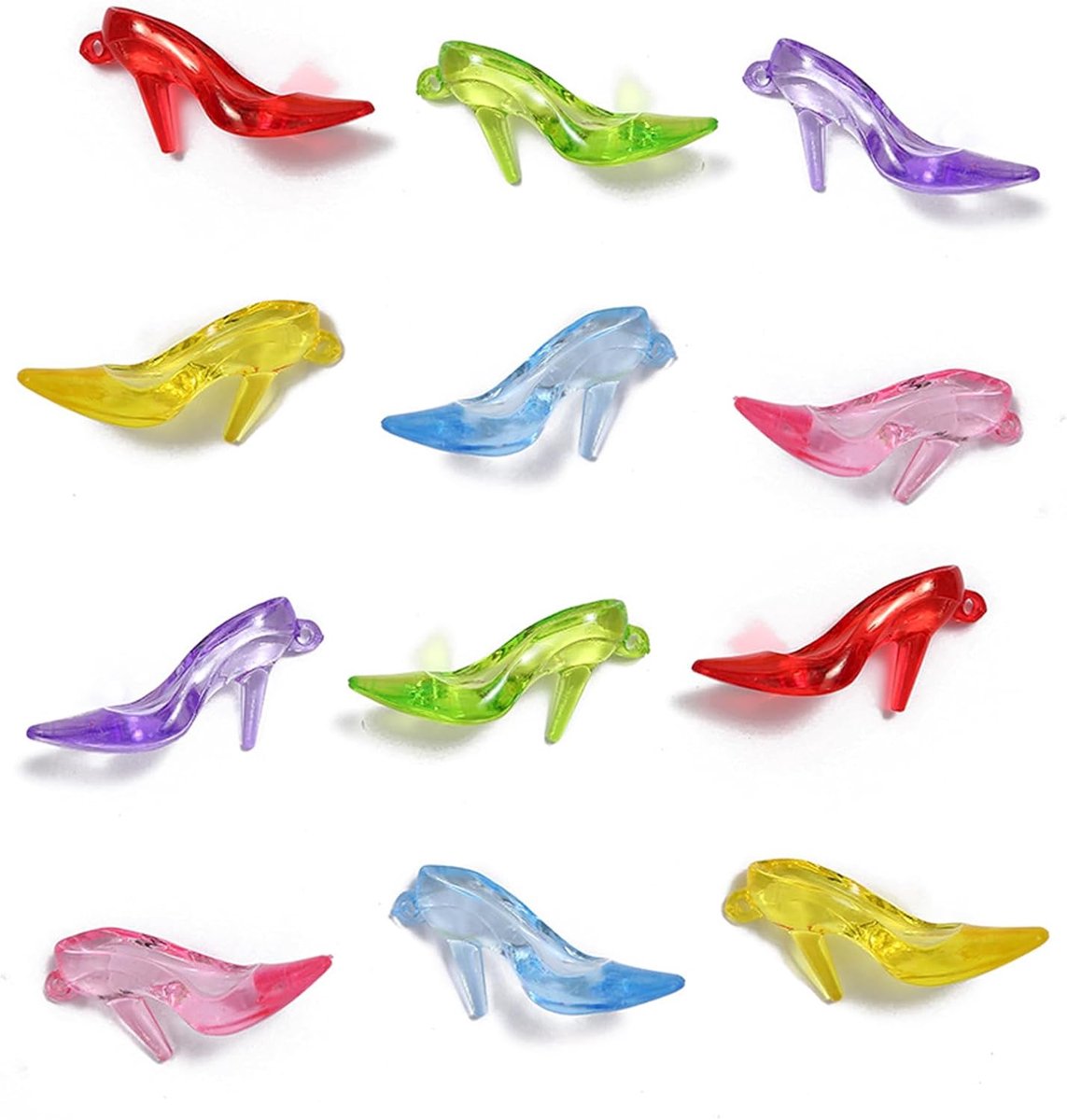 40 stuks acryl diamantstenen, decoratieve kristallen, decoratieve stenen kleur, edelsteenset voor kinderen om te knutselen, vazenvulling, bruiloft party (hoge hakken)
