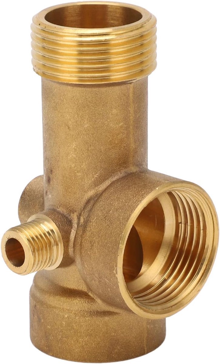 5-voudige messing pijpmontage, G1/4 en G1water olie-gaspijpleidingconnector voor keuken, badkamer en industrie, lengte 90 mm