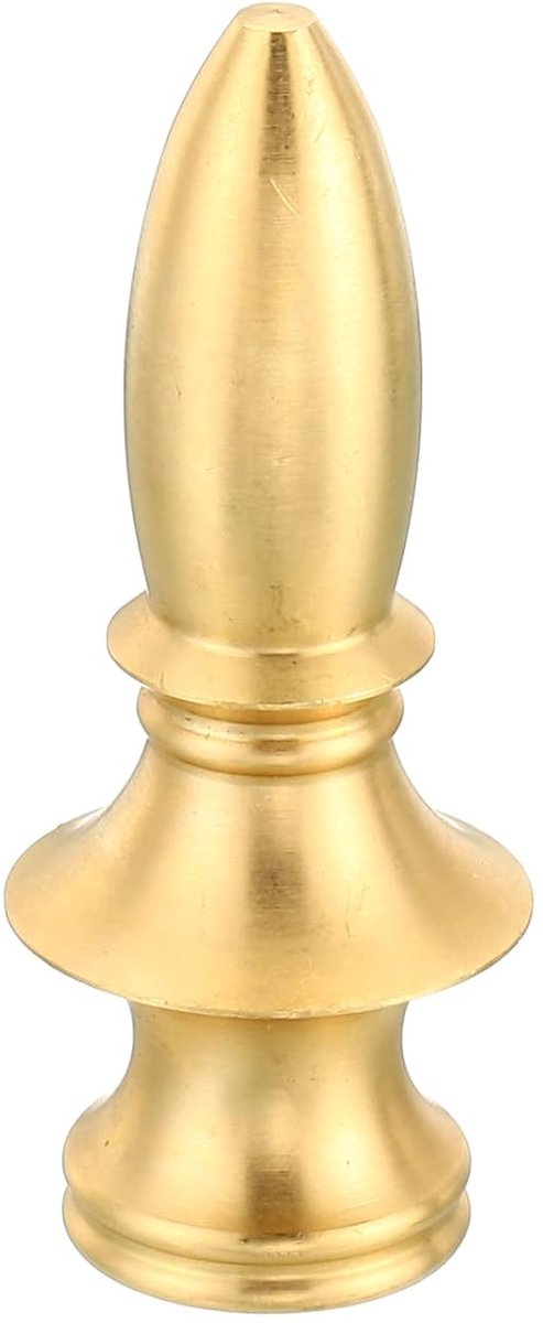 M10 schroefdraad lamp eindkap knop, messing lamp lampenkap harp boven schroef doppen decoratie feestlicht voor staande lampen 21,5 x 54 mm