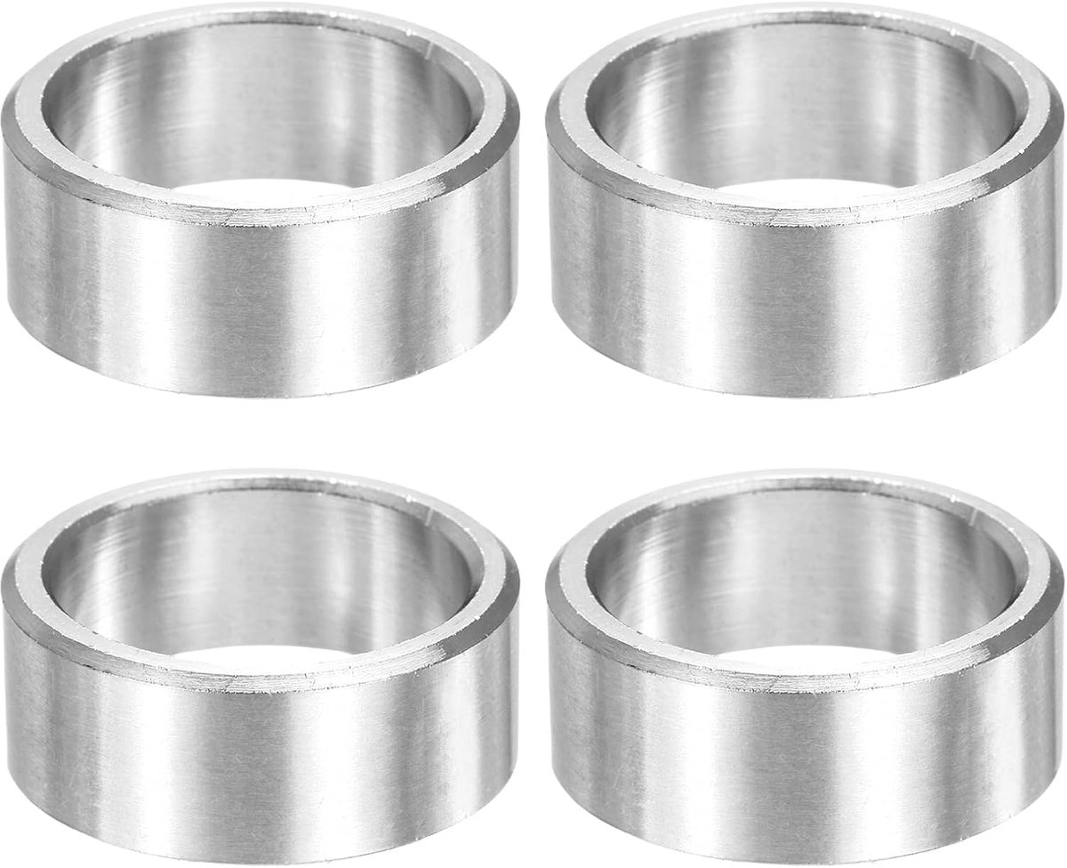 4 stuks M20 ronde afstandhouders kit, 25/32 inch geïsoleerde afstandhouders van roestvrij staal 20 mm IDx25 mm OD x 10 mm L afstandhouders rond zonder schroefdraad bus voor schroeven bouten